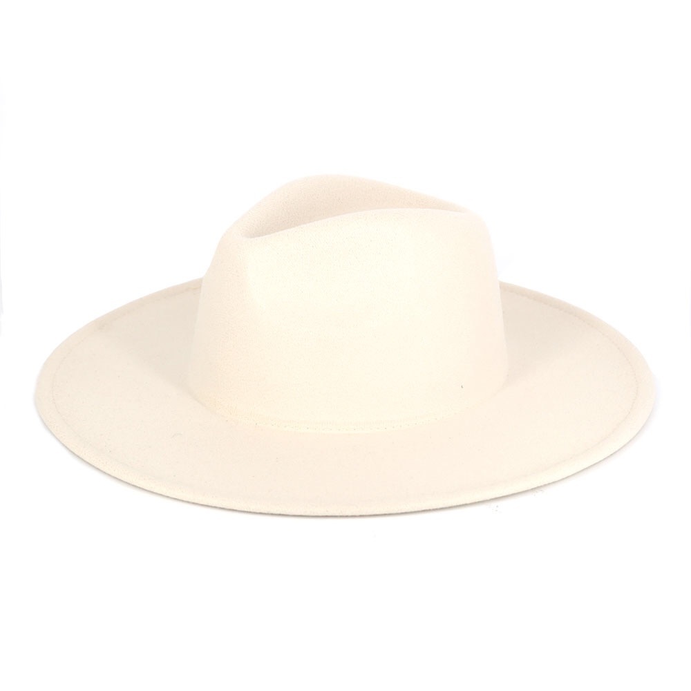 Ivory Pointed Cowboy Fedora Hat